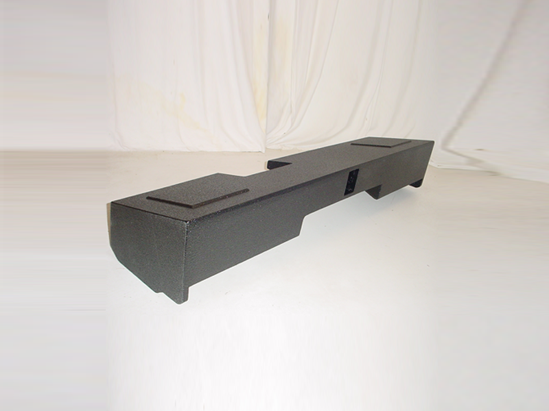 2014 and Up Chevy Double Cab Ported Subwoofer Box Sub Box 2X12 Poly ...